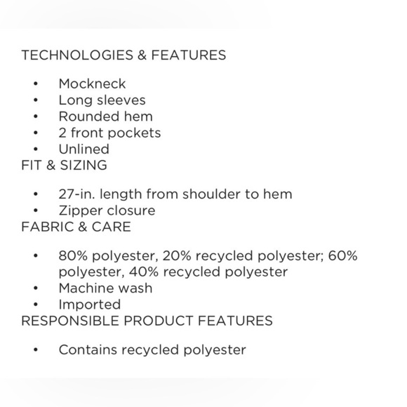 Tek Gear 1X Micro Fleece popover mockneck NWT - Picture 3 of 5